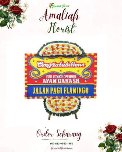 Bunga Papan Congratulation di Tambak Oso Wilangun